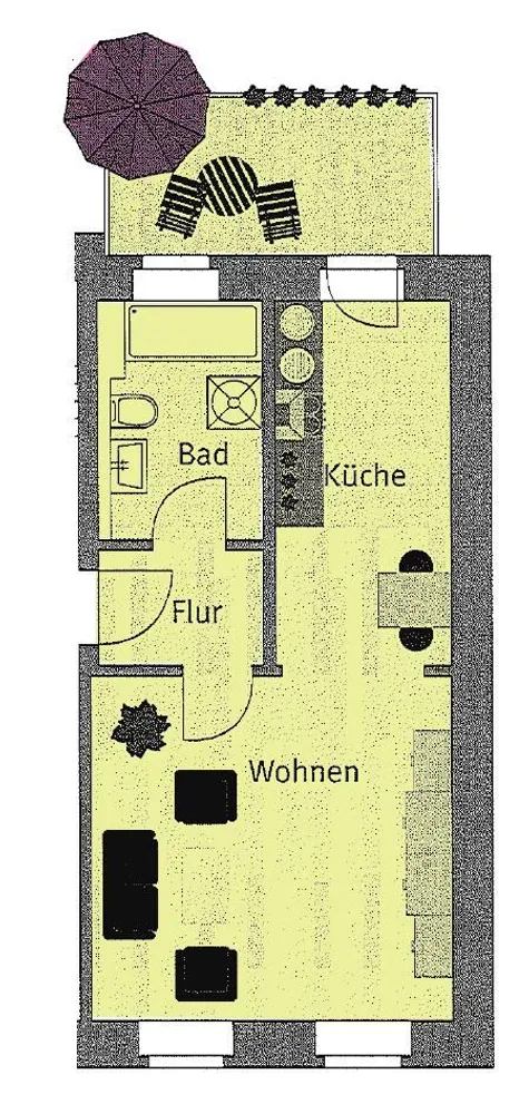 1 Zimmer Wohnung mit 34 m² in Leipzig – Bild 7