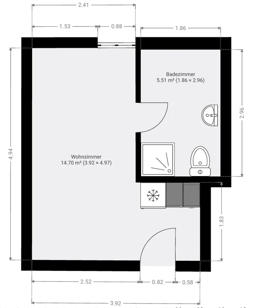 1 Zimmer Wohnung mit 21 m² in Halle (Saale) – Bild 4