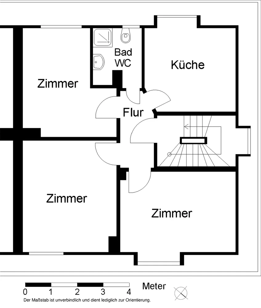 3 Zimmer Wohnung mit 62 m² in Bielefeld – Bild 2