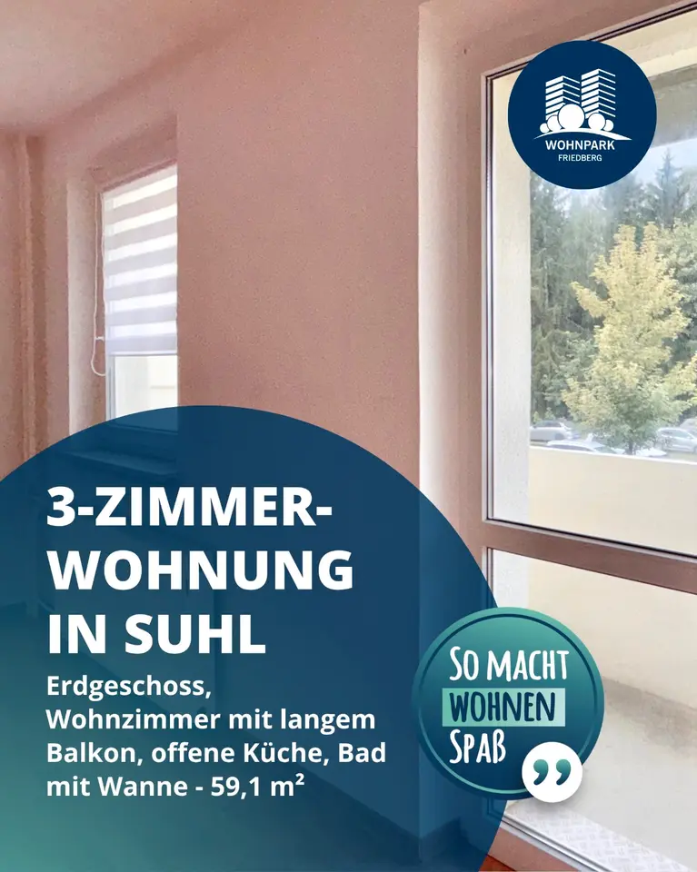 3 Zimmer Wohnung mit 59 m² in Suhl – Bild 2