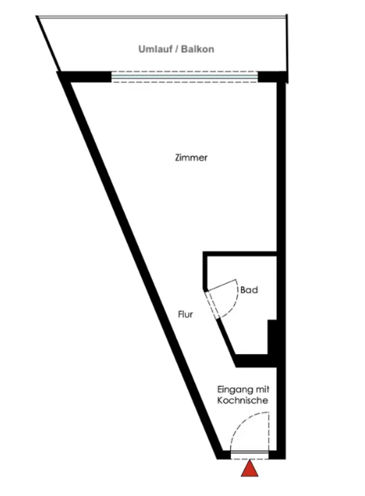 1 Zimmer Wohnung mit 30 m² in Hürth – Bild 3