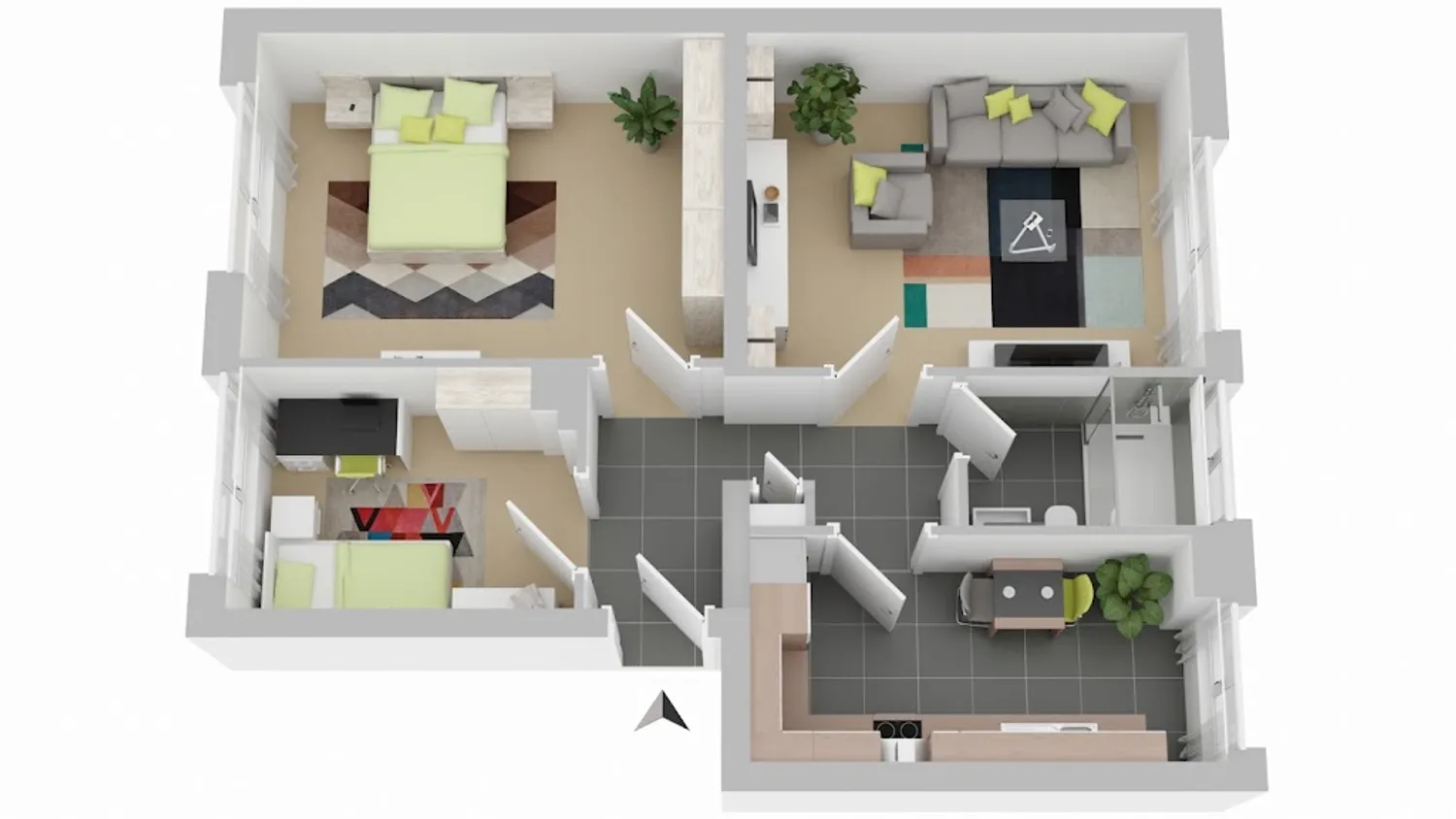 3 Zimmer Wohnung mit 54 m² in Braunschweig – Bild 2