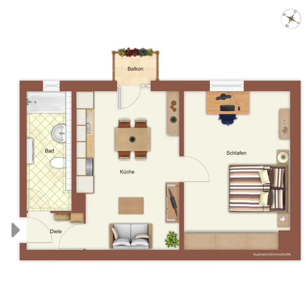 2 Zimmer Wohnung mit 50 m² in München – Bild 5