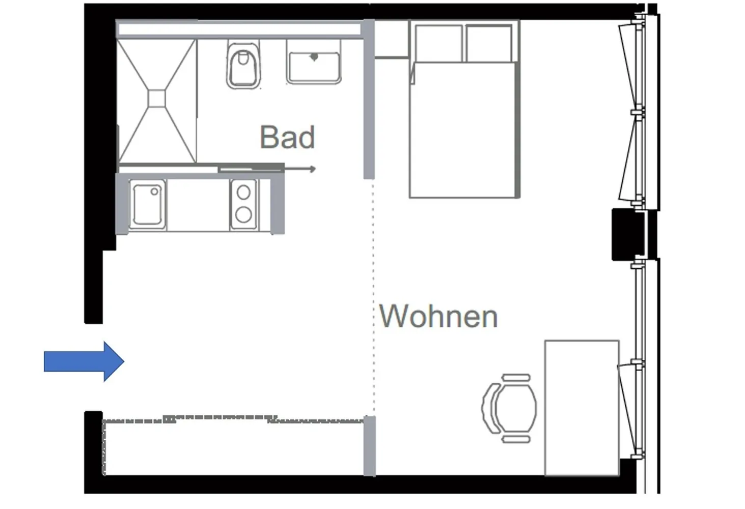 1 Zimmer Wohnung mit 29 m² in München – Bild 12