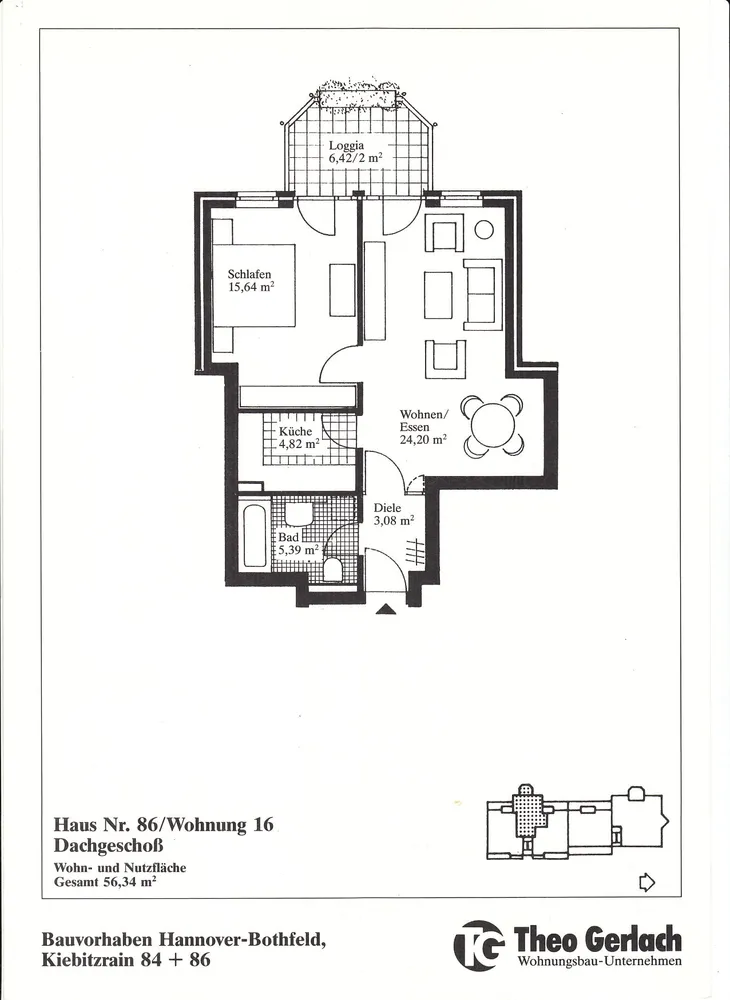 2 room apartment with 56 m² in Hanover – Photo 4