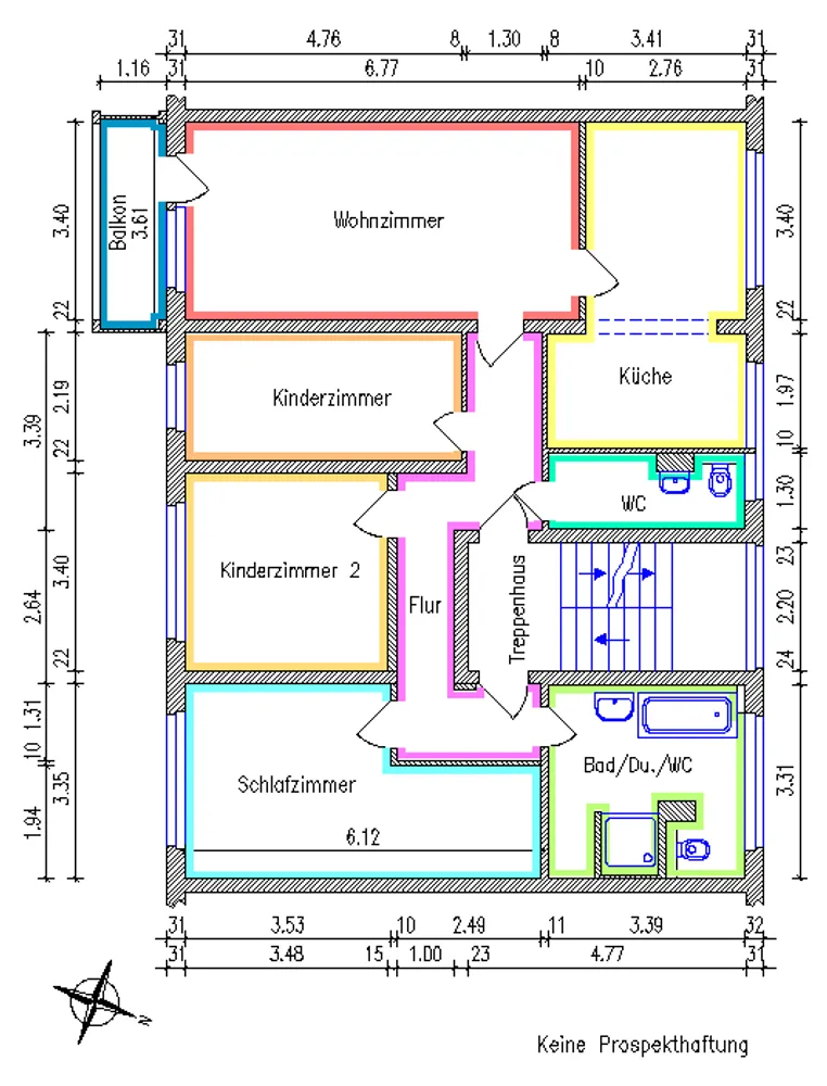 4 Zimmer Wohnung mit 107 m² in Chemnitz – Bild 2