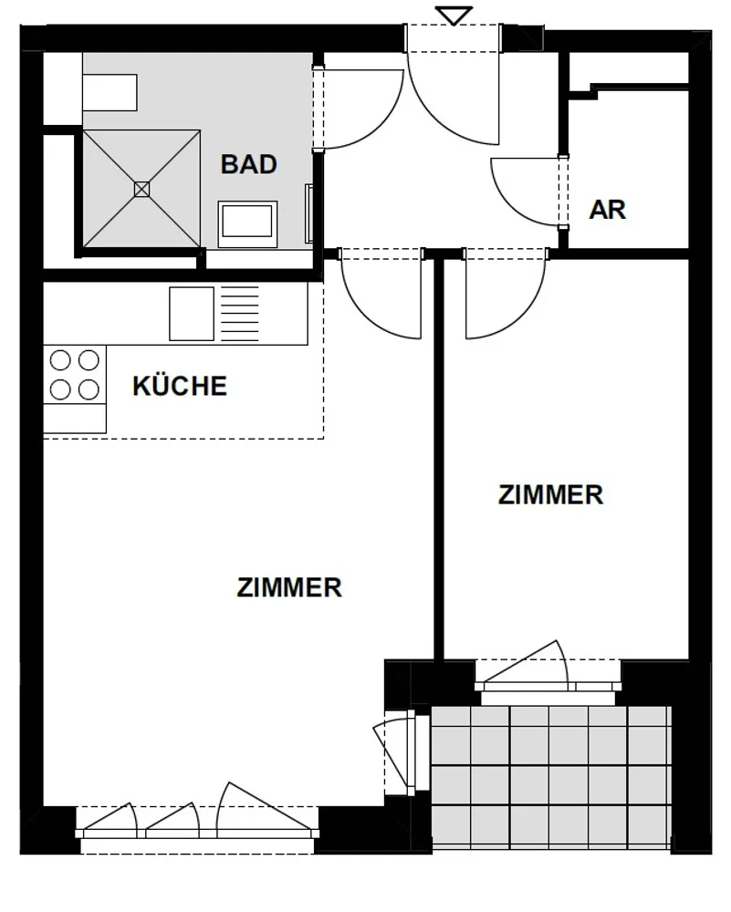 2 room apartment with 44 m² in Hamburg – Photo 3