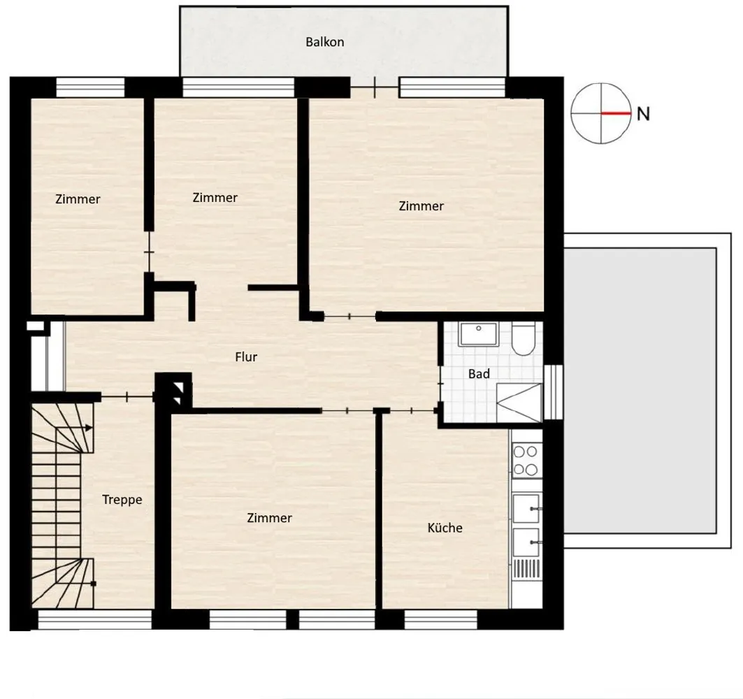 4 Zimmer Wohnung mit 78 m² in Münster – Bild 10