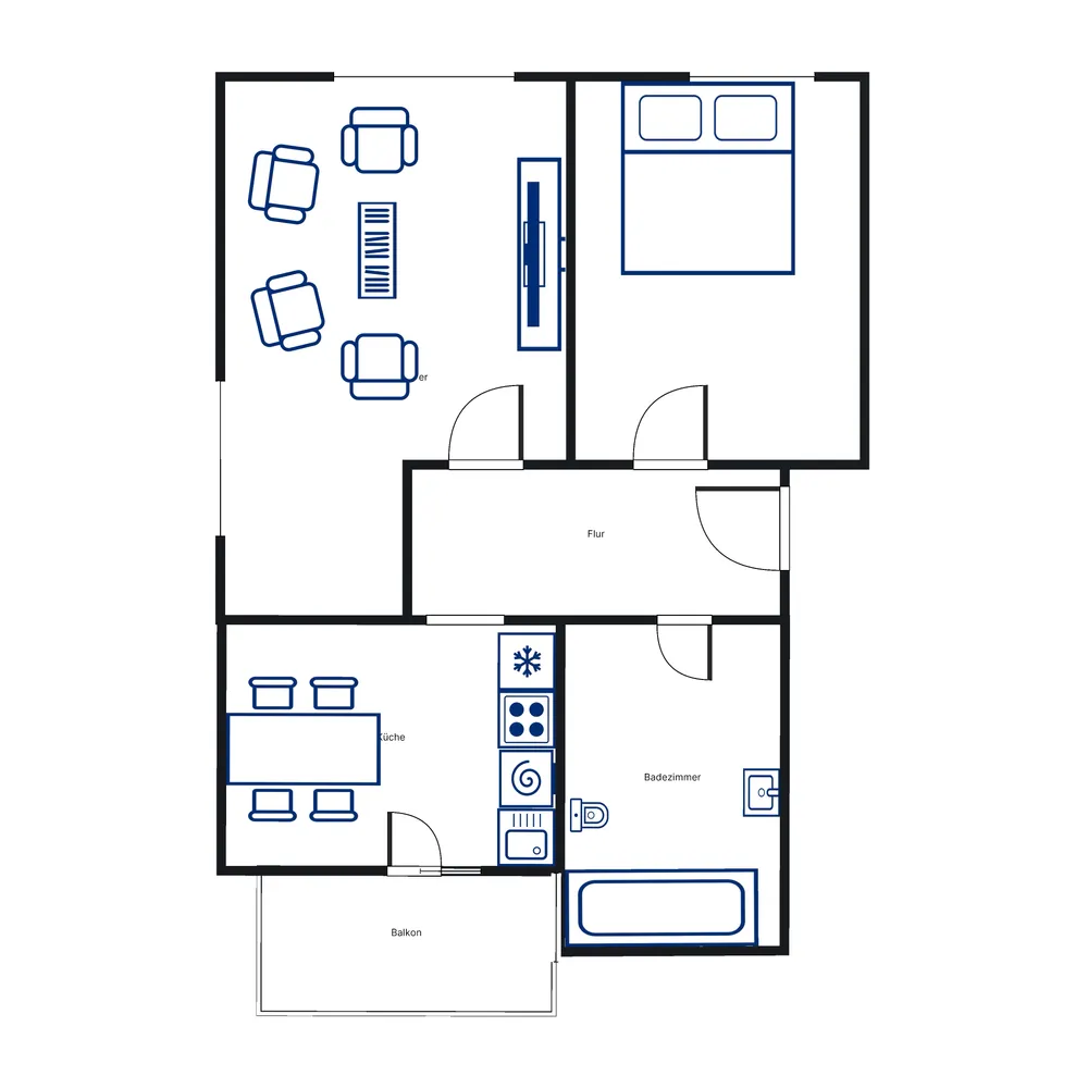 2 room apartment with 52 m² in Kassel – Photo 6