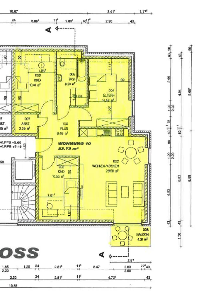 4 Zimmer Wohnung mit 83 m² in Wesel – Bild 2