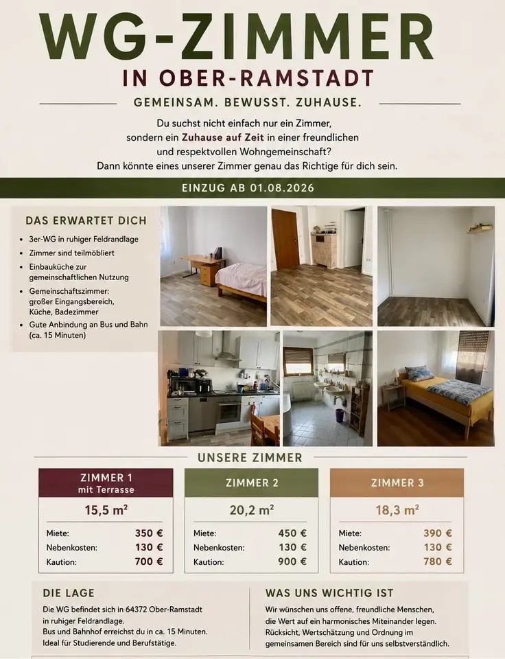 WG-Zimmer mit 24 m² in Michelstadt – Bild 7