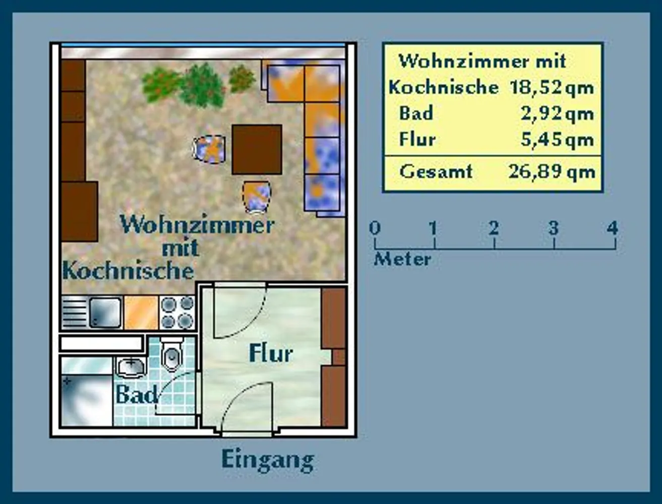 1 Zimmer Wohnung mit 27 m² in Dresden – Bild 2