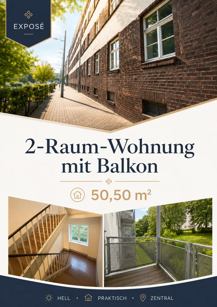 2 Zimmer Wohnung mit 51 m² in Chemnitz – Bild 1