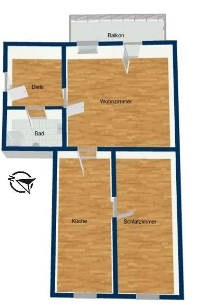 2 Zimmer Wohnung mit 58 m² in Fürth – Bild 8