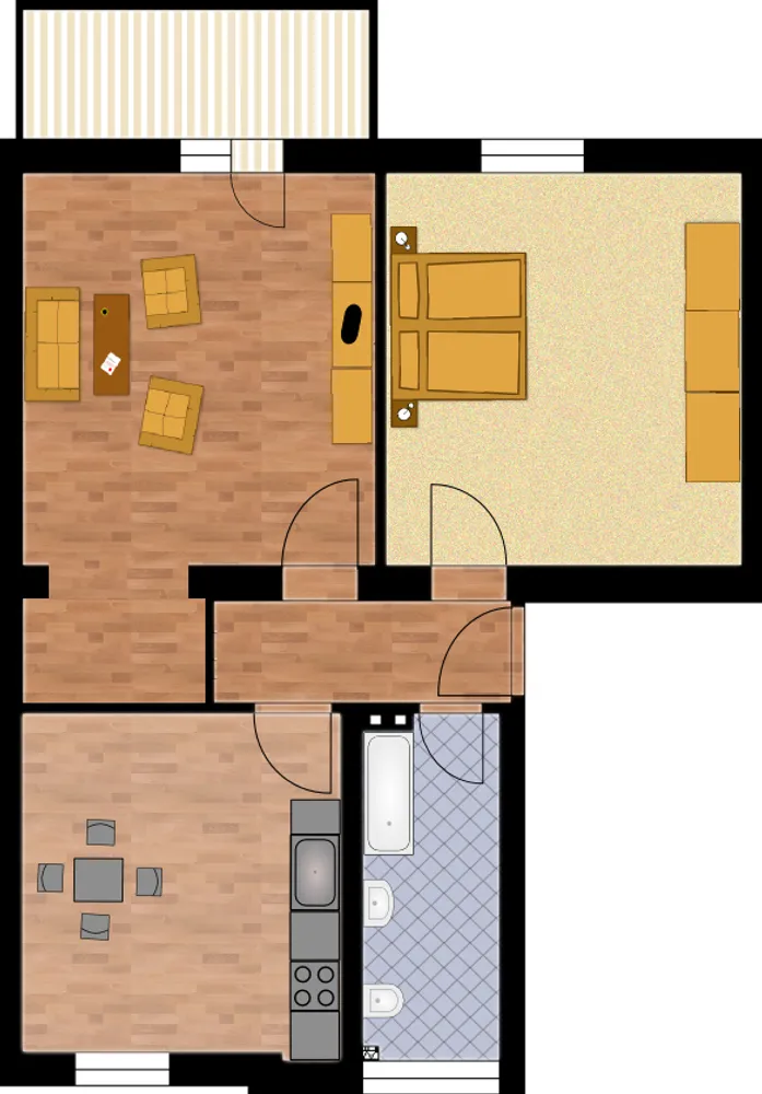 2 Zimmer Wohnung mit 67 m² in Magdeburg – Bild 2