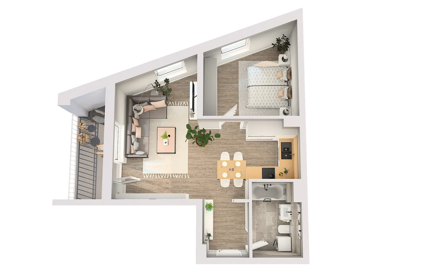 2 Zimmer Wohnung mit 62 m² in Dresden – Bild 2