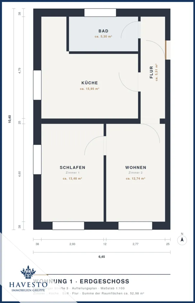 2 room apartment with 53 m² in Magdeburg – Photo 8