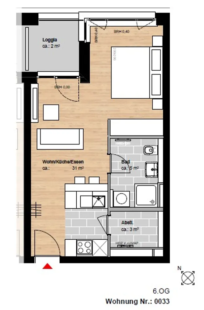 1 Zimmer Wohnung mit 40 m² in Hamburg – Bild 9