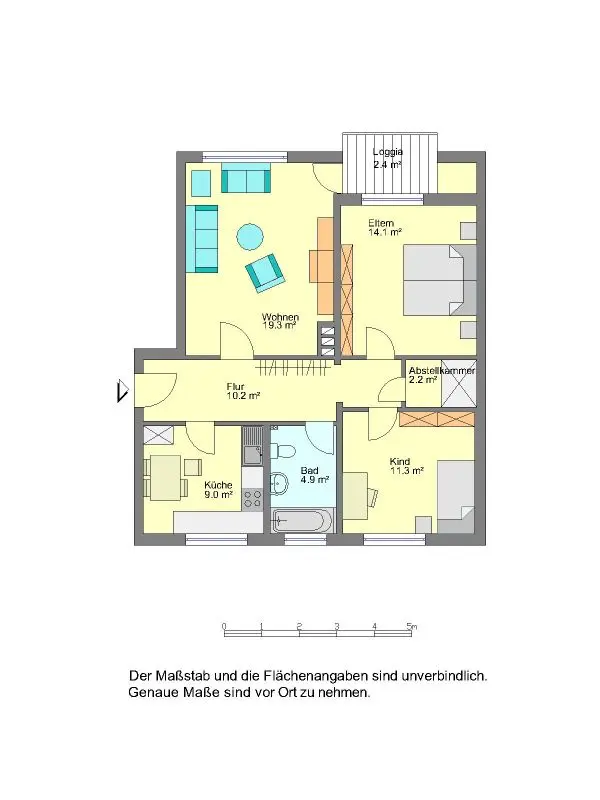 3 Zimmer Wohnung mit 74 m² in Herford – Bild 3