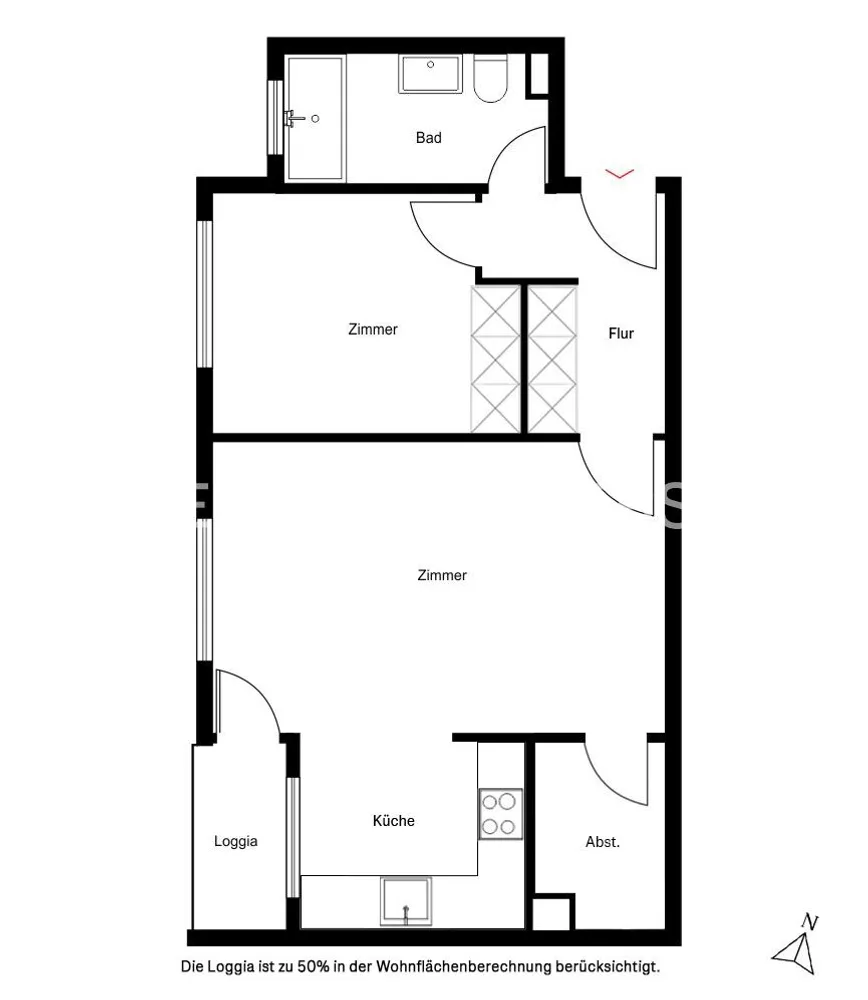 2 Zimmer Wohnung mit 63 m² in Köln – Bild 6
