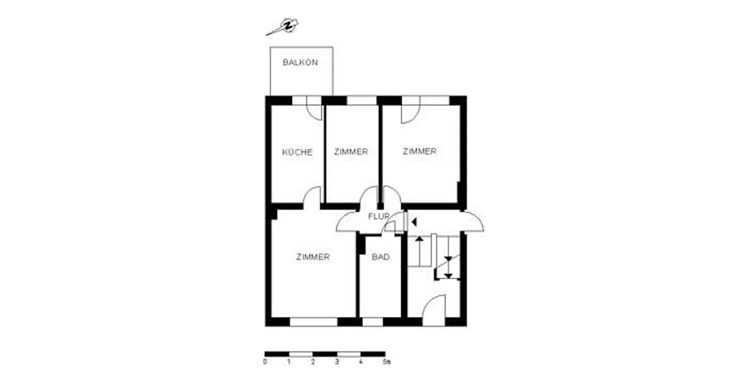 3 Zimmer Wohnung mit 56 m² in Bremen – Bild 1