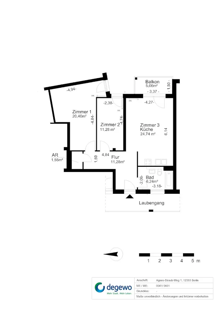 3 room apartment with 78 m² in Berlin – Photo 3