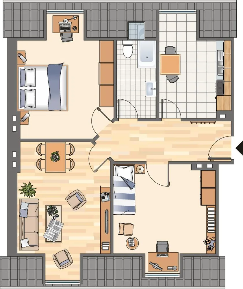 3 Zimmer Wohnung mit 77 m² in Witten – Bild 6