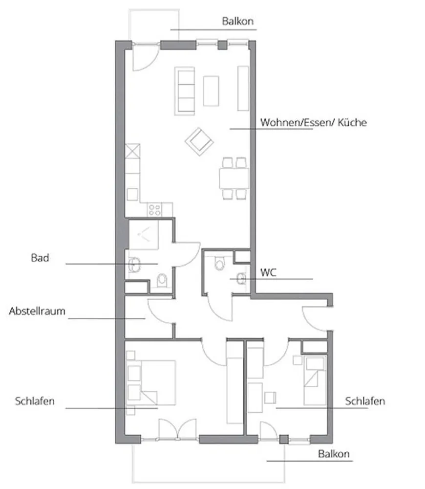 3 Zimmer Wohnung mit 90 m² in Kiel – Bild 6