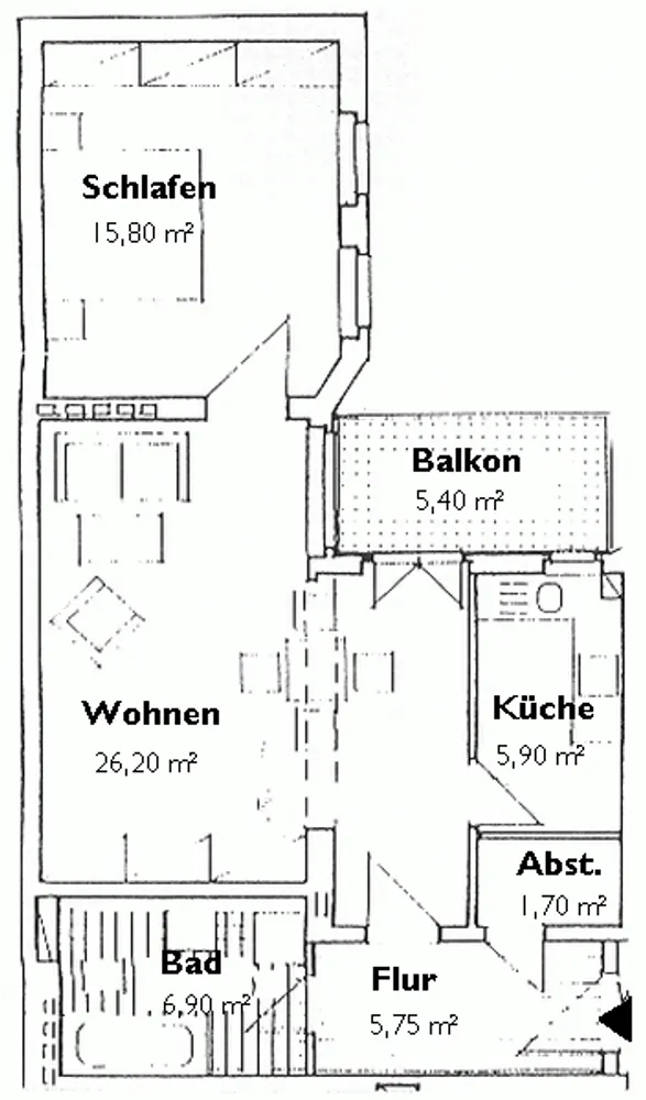 2 Zimmer Wohnung mit 65 m² in Halle (Saale) – Bild 8