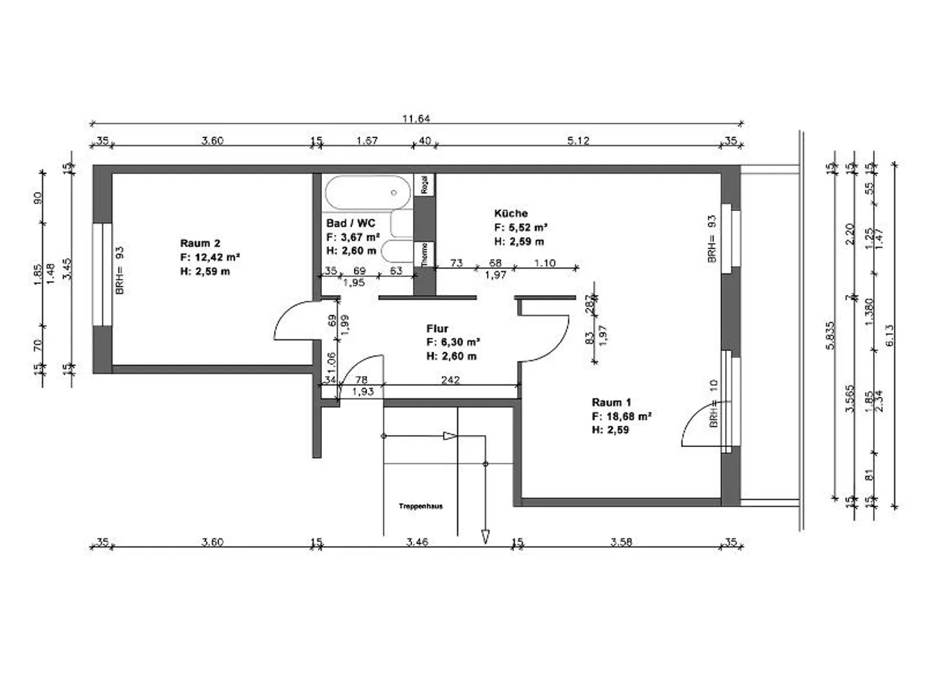 2 Zimmer Wohnung mit 50 m² in Halle (Saale) – Bild 5