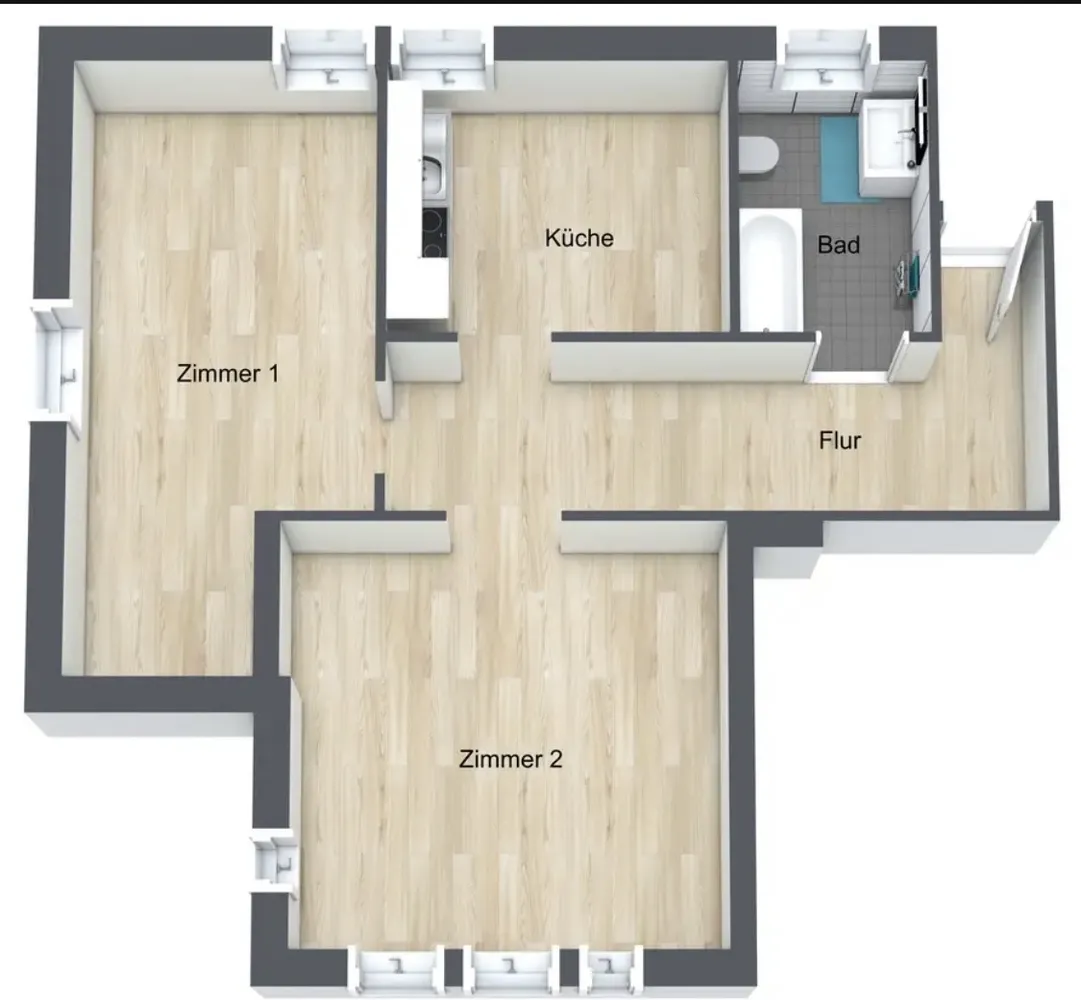 3 Zimmer Wohnung mit 60 m² in Leipzig – Bild 10