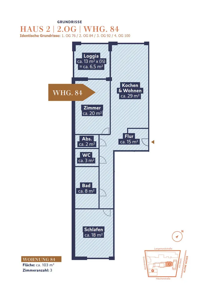 3 Zimmer Wohnung mit 103 m² in Bremen – Bild 9