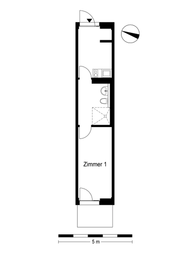 1 Zimmer Wohnung mit 25 m² in Berlin – Bild 4