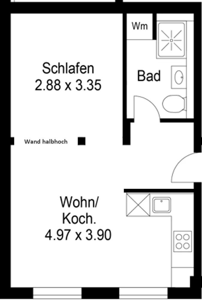 2 Zimmer Wohnung mit 34 m² in Hamburg – Bild 9