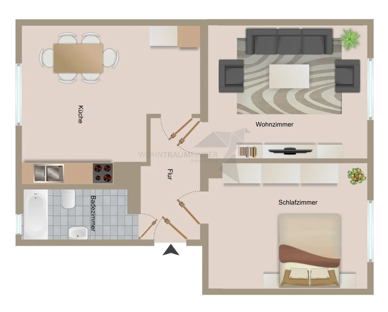 2 Zimmer Wohnung mit 56 m² in Zwickau – Bild 10