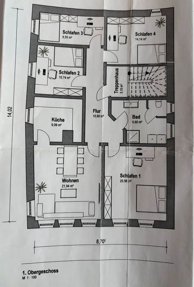 WG-Zimmer mit 107 m² in Ansbach – Bild 4