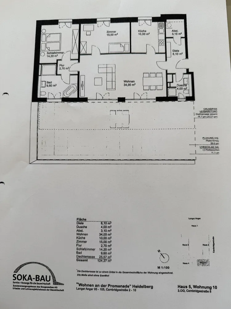 3 Zimmer Wohnung mit 124 m² in Heidelberg – Bild 2