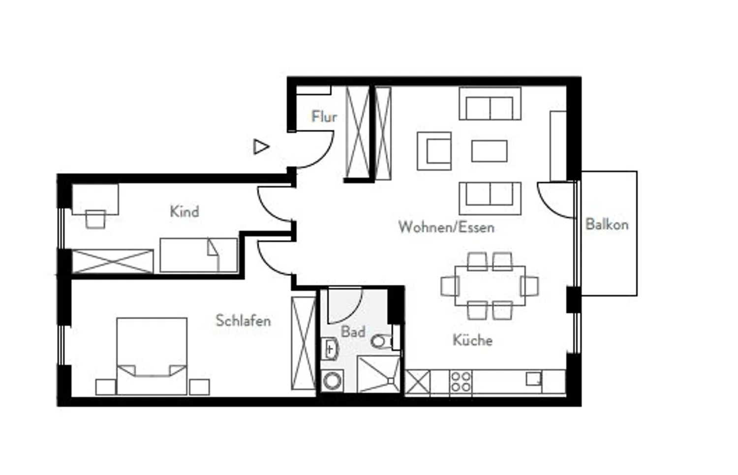 3 Zimmer Wohnung mit 89 m² in Mainz – Bild 1