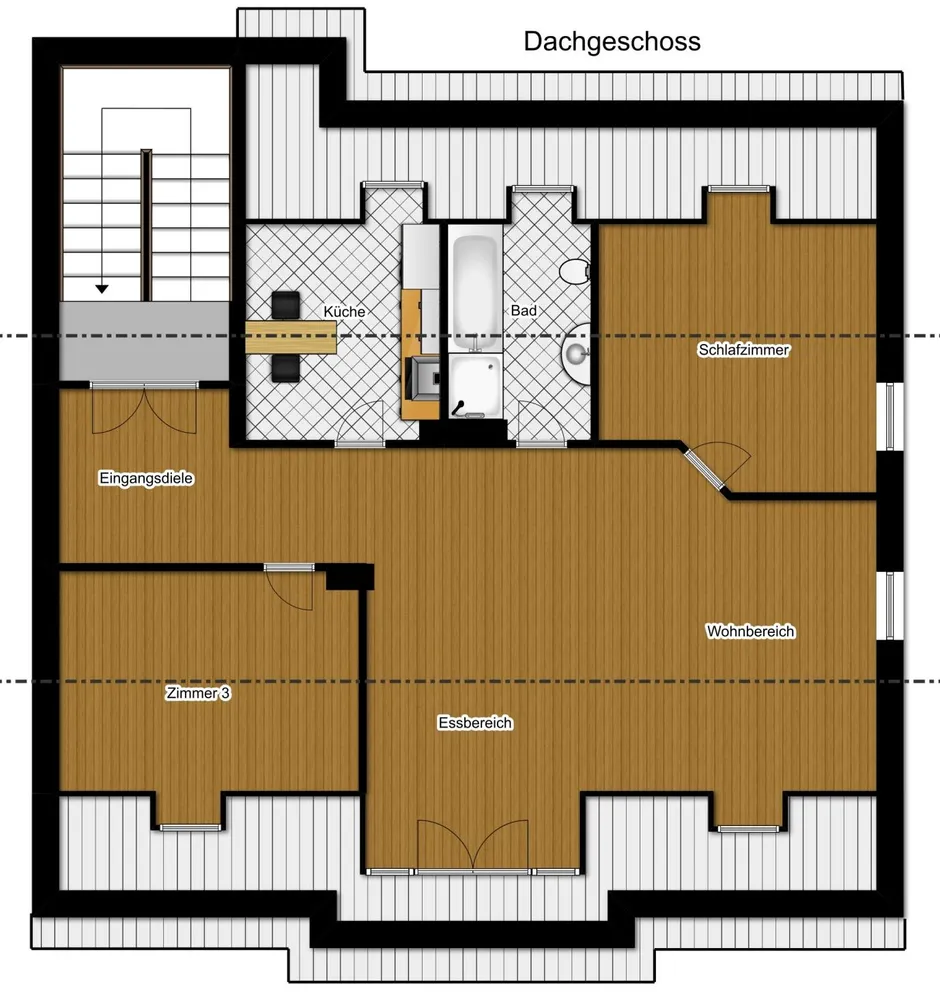 3 Zimmer Wohnung mit 83 m² in Hanau – Bild 4