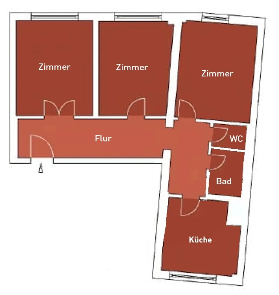3 Zimmer Wohnung mit 88 m² in Dresden – Bild 2