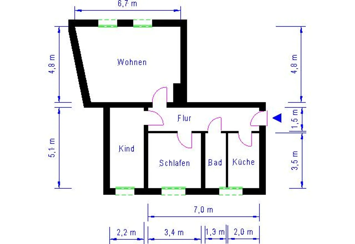 3 room apartment with 77 m² in Magdeburg – Photo 4