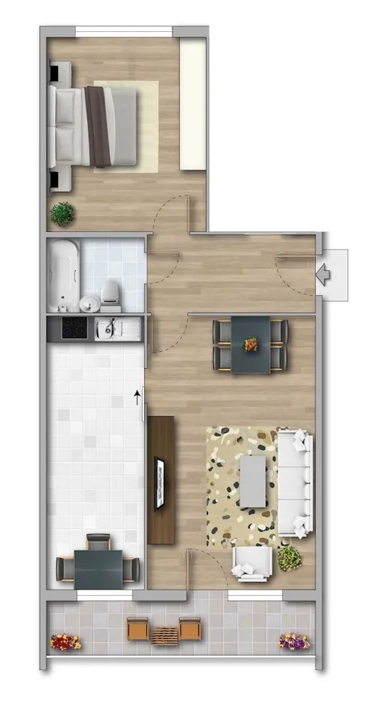 2 room apartment with 55 m² in Magdeburg – Photo 7