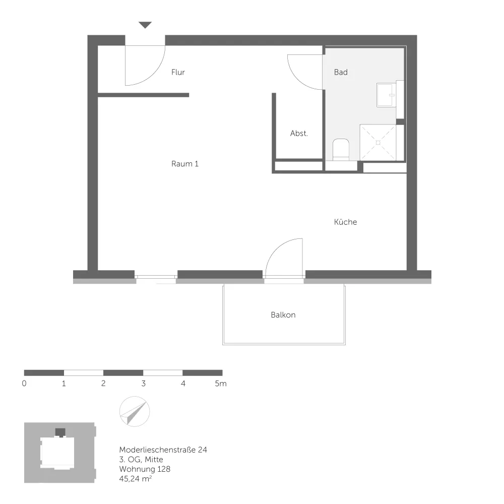 1 Zimmer Wohnung mit 45 m² in Berlin – Bild 6