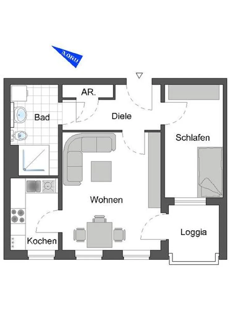 2 Zimmer Wohnung mit 48 m² in Wuppertal – Bild 3