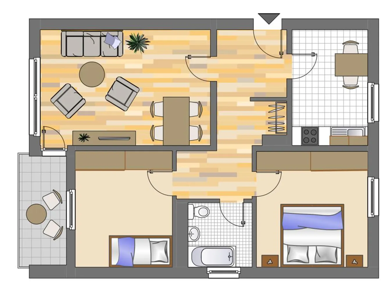 3 Zimmer Wohnung mit 72 m² in Neuss – Bild 2