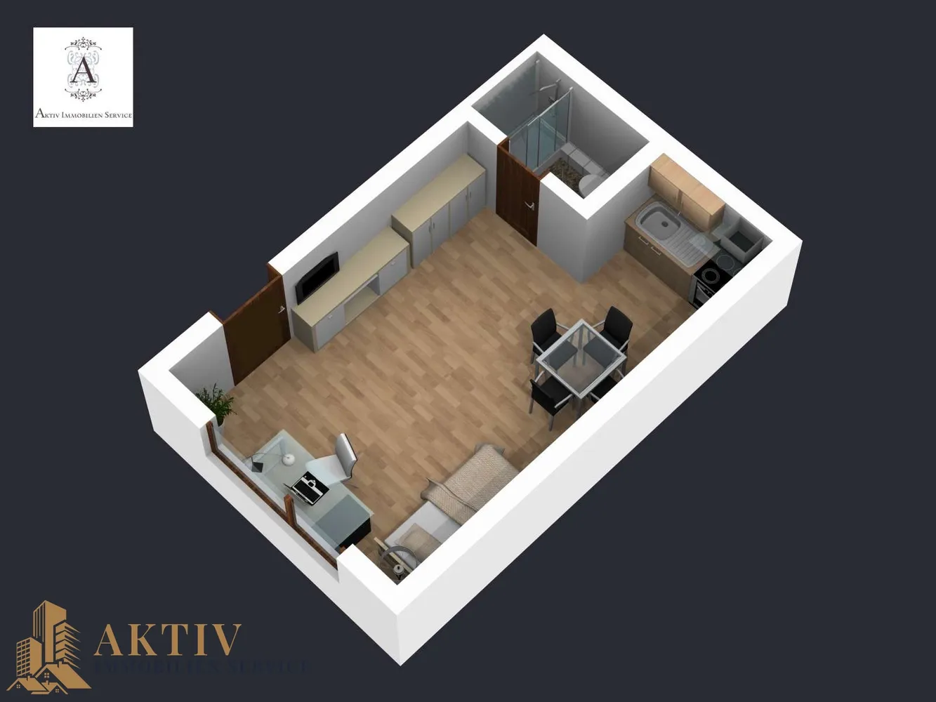 1 Zimmer Wohnung mit 20 m² in Frankfurt am Main – Bild 1