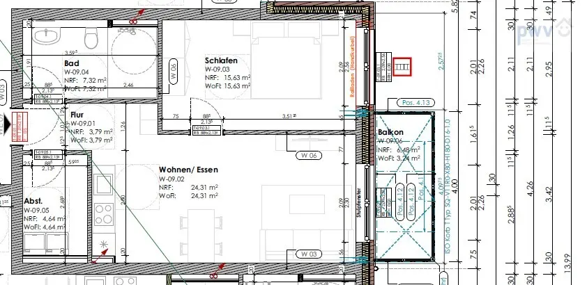 2 Zimmer Wohnung mit 59 m² in Aurich – Bild 9