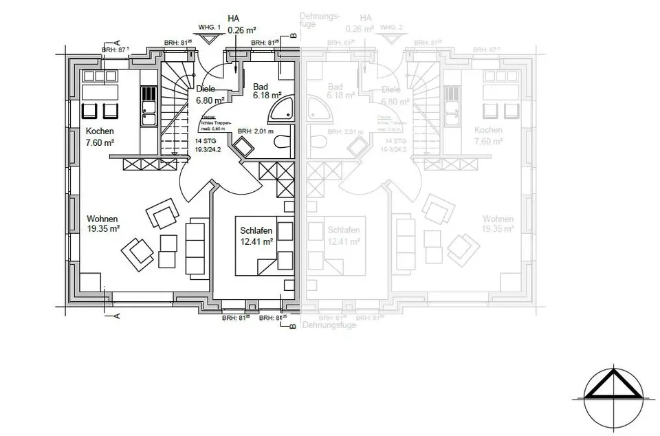 4 Zimmer Wohnung mit 76 m² in Norden – Bild 4
