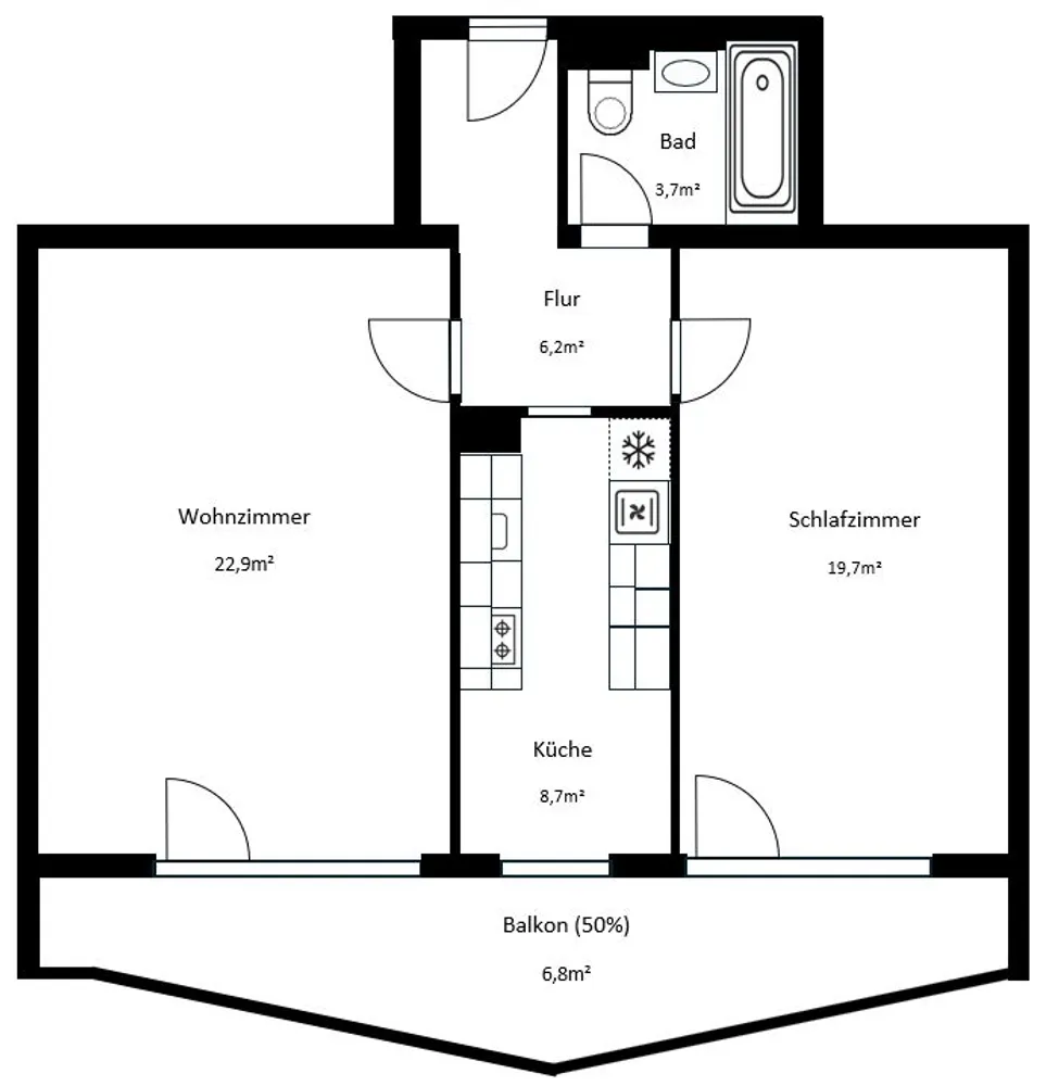 2 Zimmer Wohnung mit 68 m² in Stuttgart – Bild 5