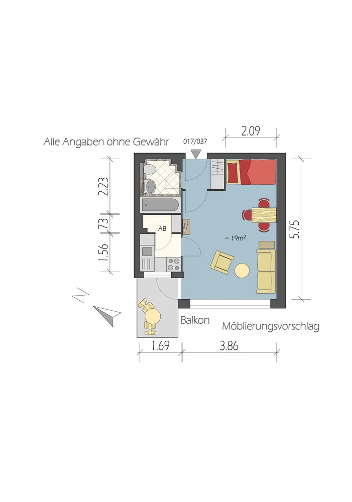 1 Zimmer Wohnung mit 31 m² in Hamburg – Bild 10